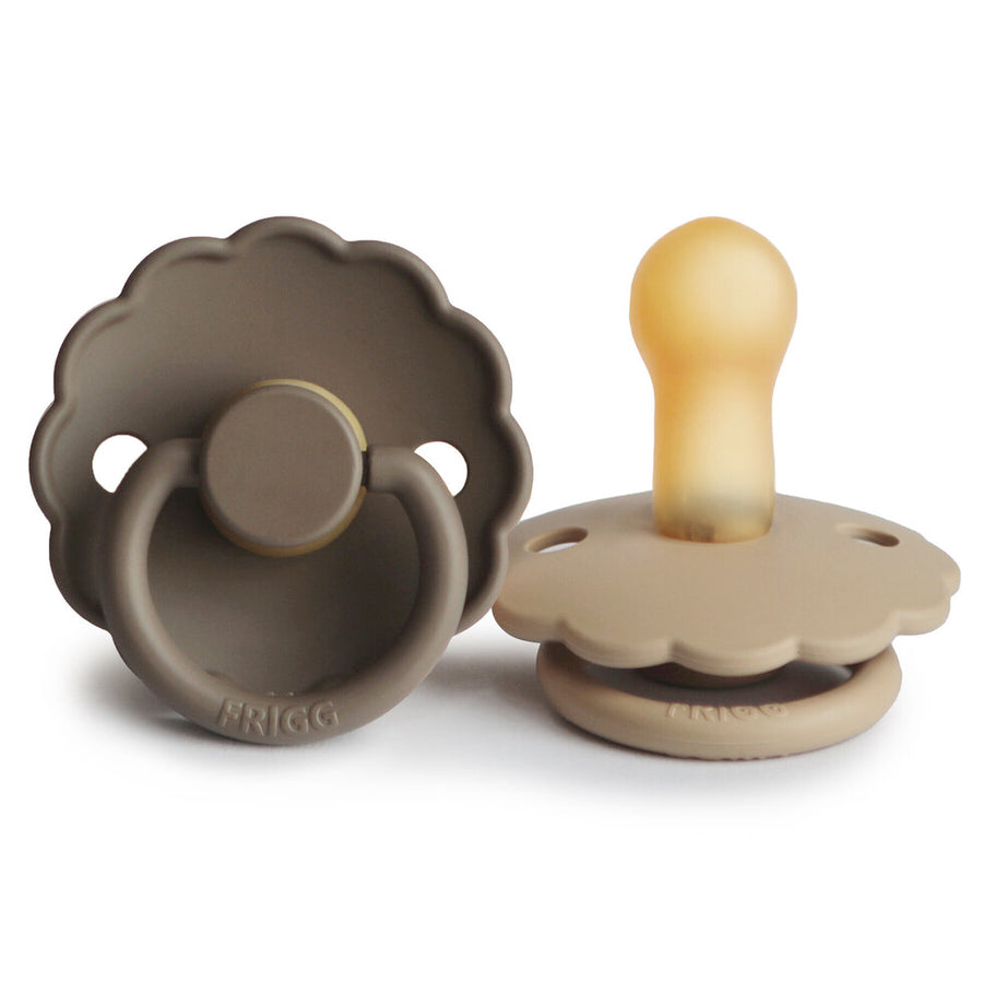 Frigg Daisy Latex Pacifier Portobello/Croissant
