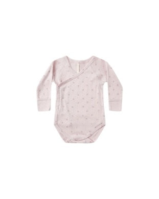 Side Snap Bodysuit - Lilac Ditsy