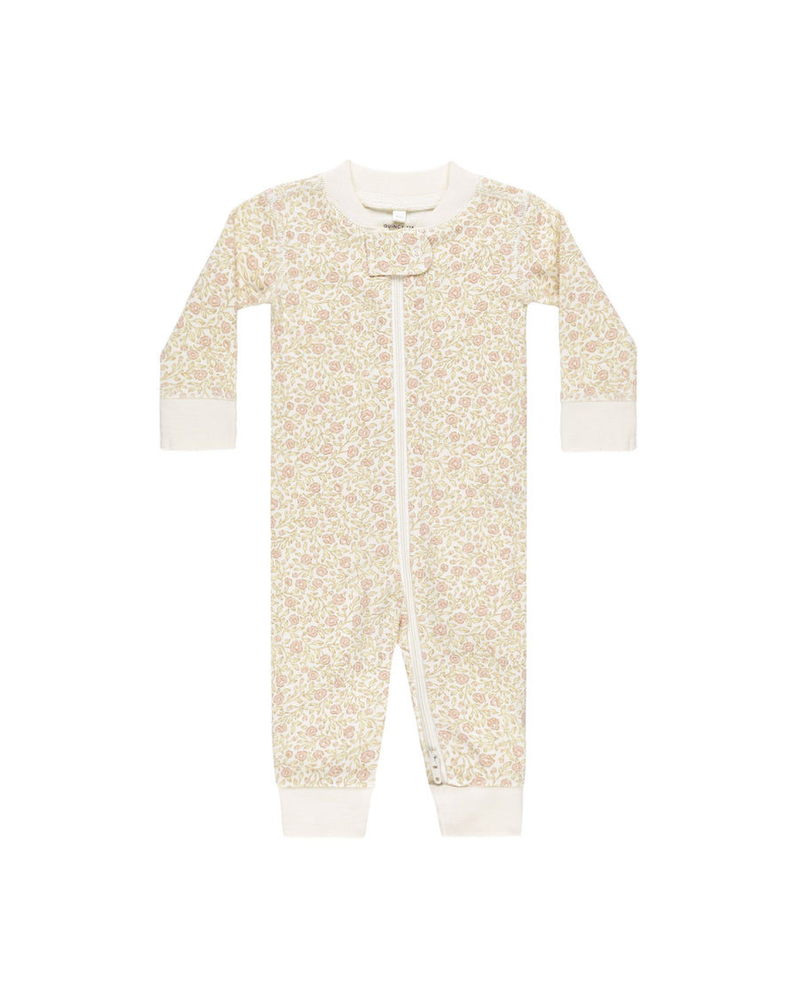 Zip Longsleeve Sleeper - Primrose