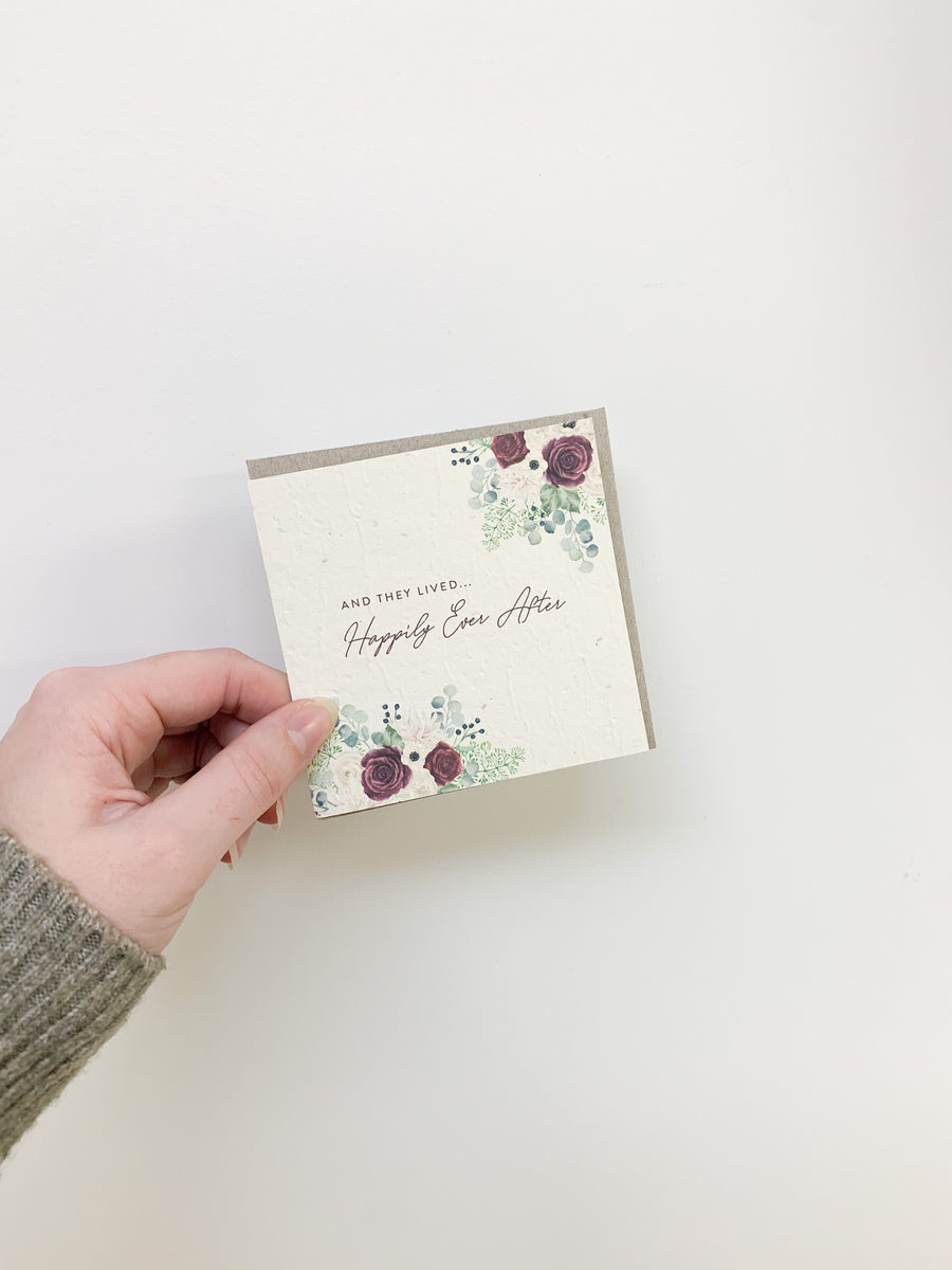 Happily Ever After Wedding Plantable Gift Card