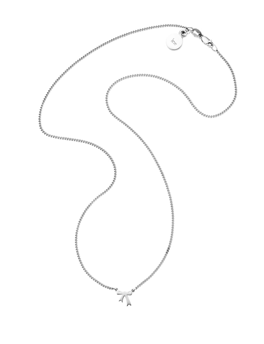 Mini Bow Necklace STG 45cm