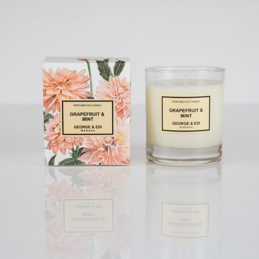 Grapefruit & Mint Perfumed Soy Candle