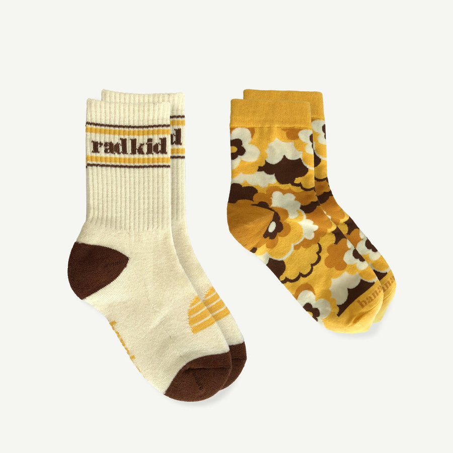 Rad Kid & Petal Puff Organic Sock Pack