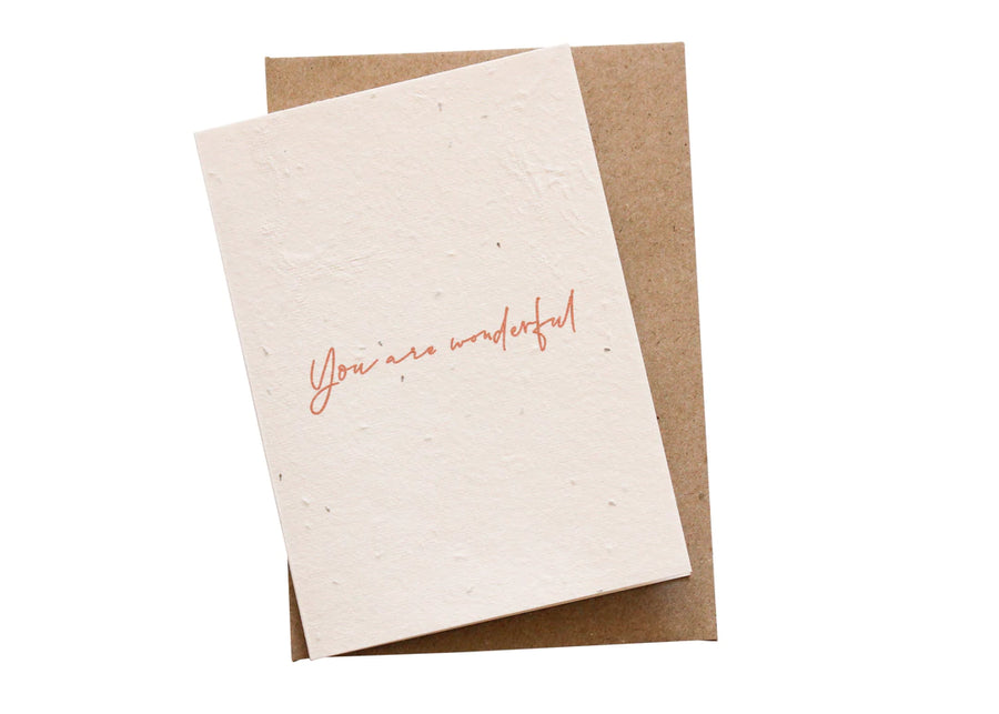 You are Wonderful Blooming Card