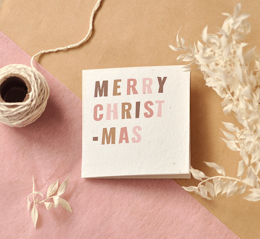 Merry Christmas Plantable Gift Card