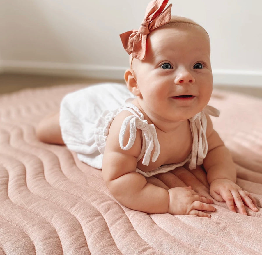 Blush Linen Play Mat