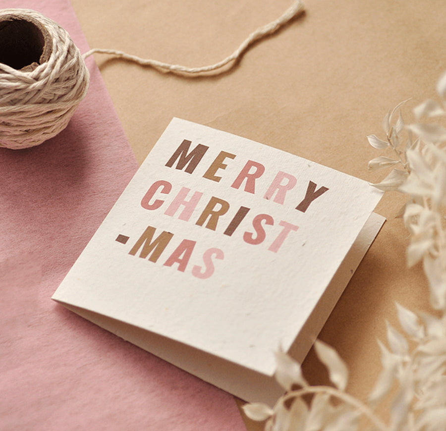 Merry Christmas Plantable Gift Card