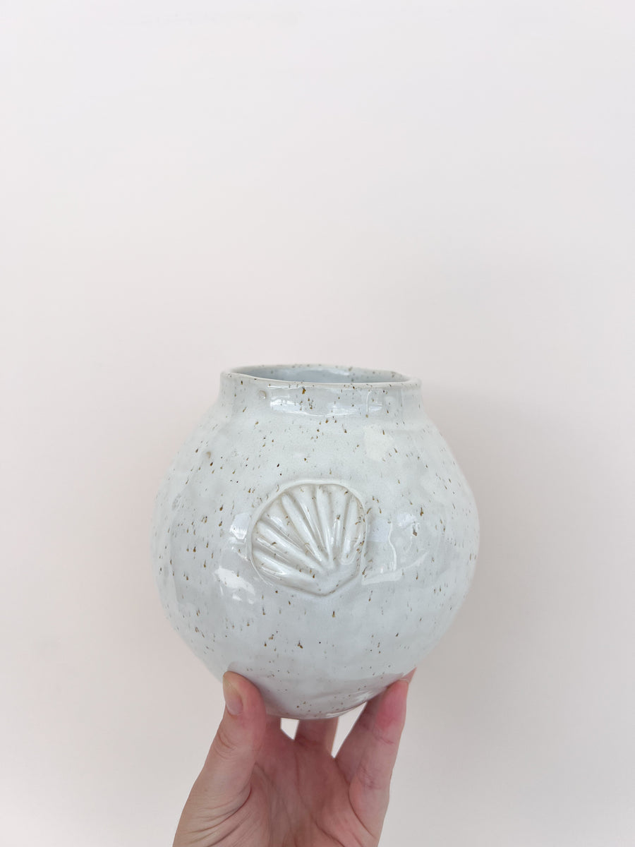 Shell Moon Vase